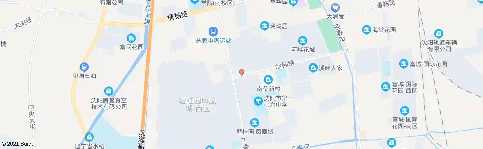 沈阳沙柳路丁香街_公交站地图_沈阳公交_妙搜公交查询2025