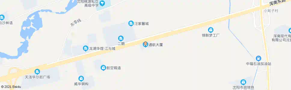 沈阳通航大厦_公交站地图_沈阳公交_妙搜公交查询2025