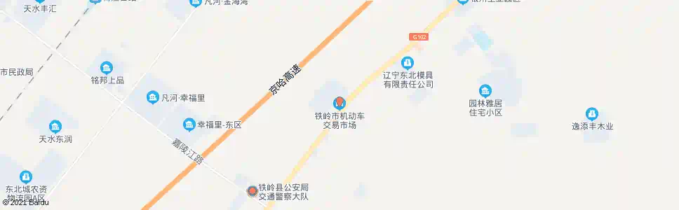 铁岭机动车交易市场_公交站地图_铁岭公交_妙搜公交查询2025