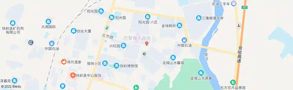 铁岭鑫海花园_公交站地图_铁岭公交_妙搜公交查询2025