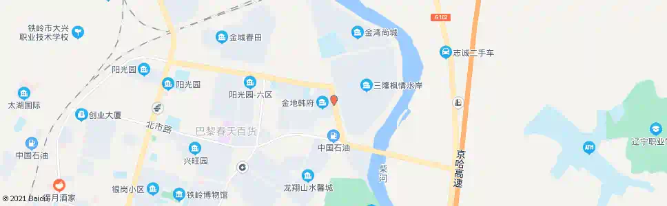 铁岭枫情水岸_公交站地图_铁岭公交_妙搜公交查询2025