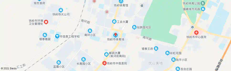 铁岭体育场_公交站地图_铁岭公交_妙搜公交查询2025