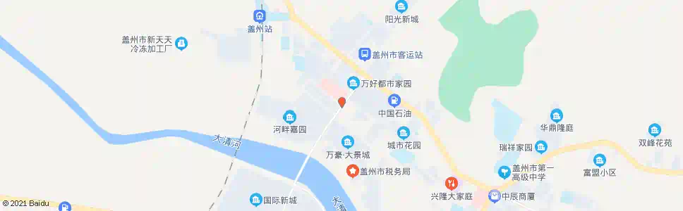 营口家乐福盖州店_公交站地图_营口公交_妙搜公交查询2025