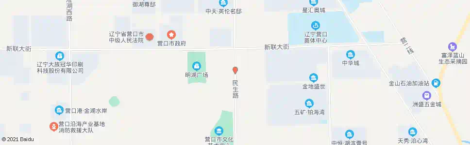 营口民生路_公交站地图_营口公交_妙搜公交查询2025