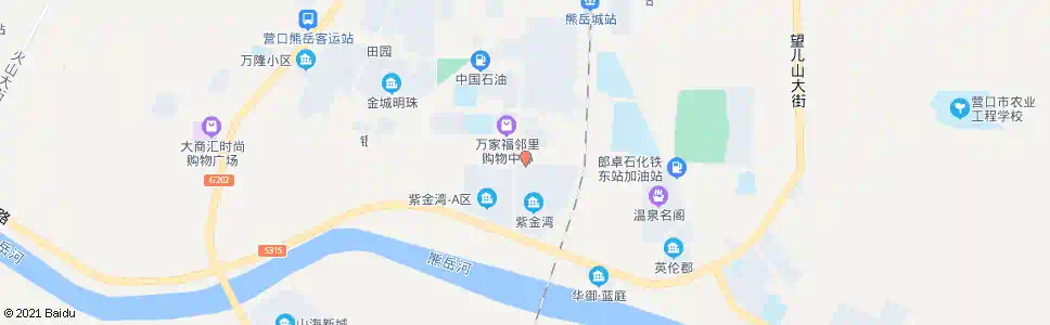营口印染厂俱乐部_公交站地图_营口公交_妙搜公交查询2025