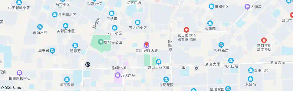 营口大厦_公交站地图_营口公交_妙搜公交查询2025