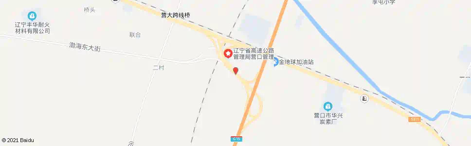 营口高速公路收费口_公交站地图_营口公交_妙搜公交查询2025