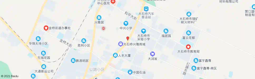 营口工行大石桥支行_公交站地图_营口公交_妙搜公交查询2025