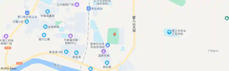 营口熊岳植物园_公交站地图_营口公交_妙搜公交查询2025
