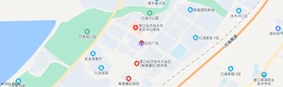 营口红旺市场_公交站地图_营口公交_妙搜公交查询2025