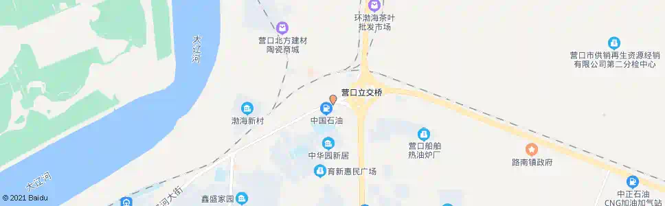 营口长江路立交桥_公交站地图_营口公交_妙搜公交查询2025
