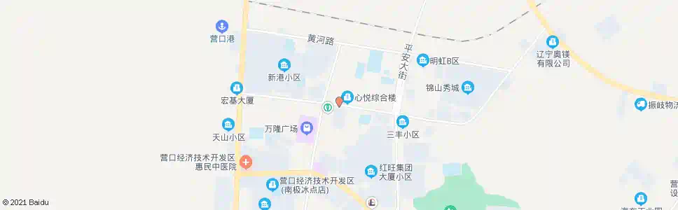 营口海天市场_公交站地图_营口公交_妙搜公交查询2025