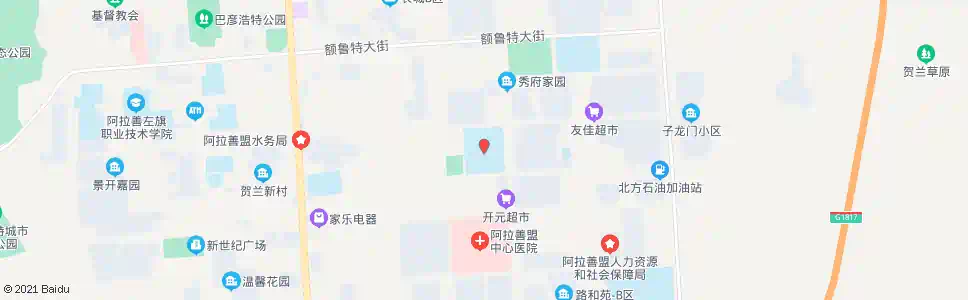 阿拉善新四中_公交站地图_阿拉善公交_妙搜公交查询2025
