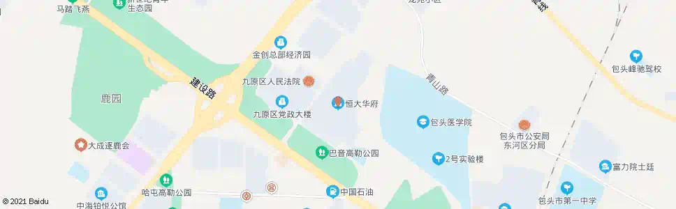 包头恒大华府_公交站地图_包头公交_妙搜公交查询2025