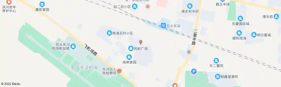 包头民航小区_公交站地图_包头公交_妙搜公交查询2025