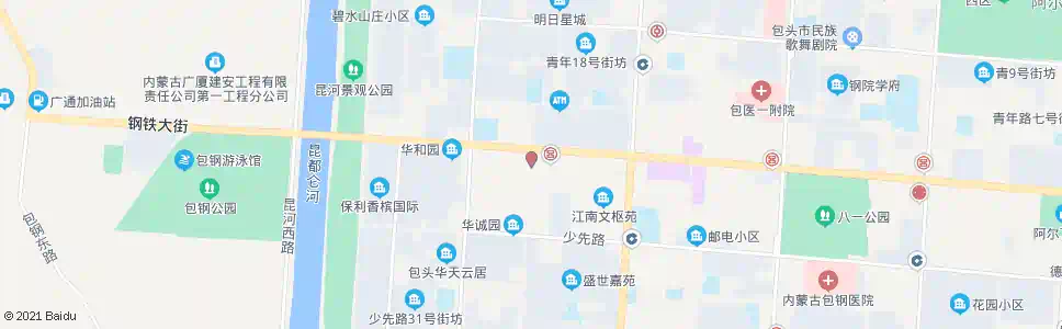 包头小白楼_公交站地图_包头公交_妙搜公交查询2025