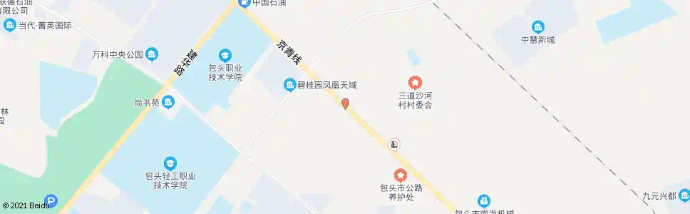 包头三道沙河_公交站地图_包头公交_妙搜公交查询2025