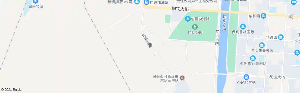 包头包钢机总门岗_公交站地图_包头公交_妙搜公交查询2025