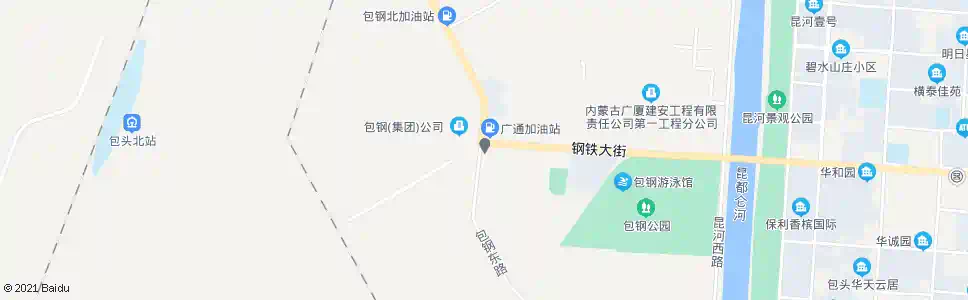 包头包钢热电门岗_公交站地图_包头公交_妙搜公交查询2025