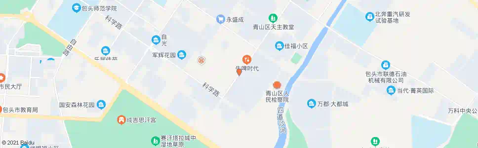 包头保利沁心园_公交站地图_包头公交_妙搜公交查询2025