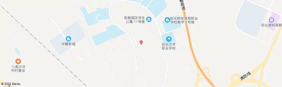 包头职教园区七号站_公交站地图_包头公交_妙搜公交查询2025