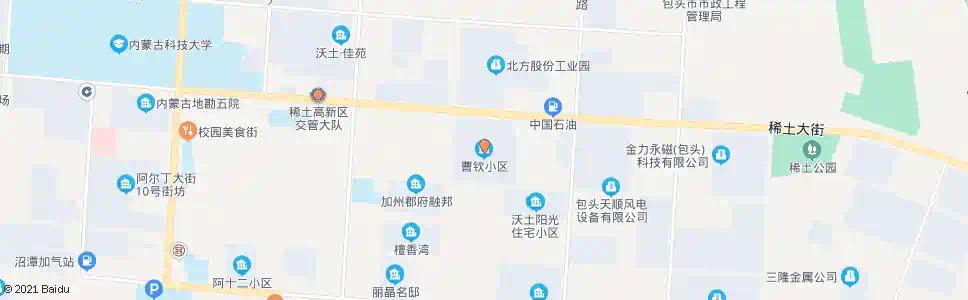 包头曹钦小区_公交站地图_包头公交_妙搜公交查询2025