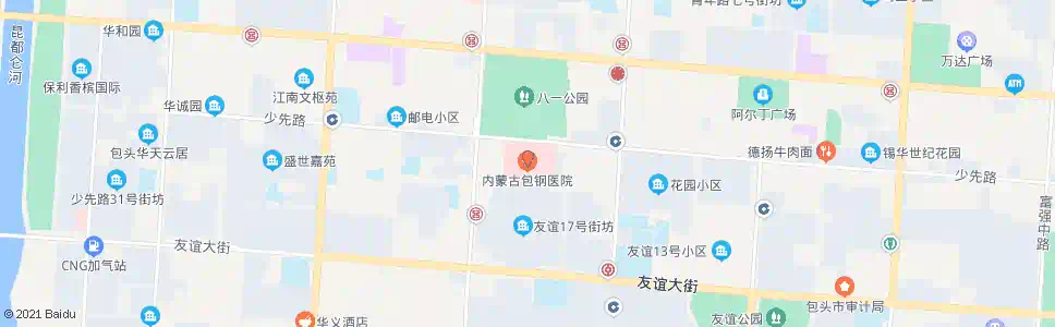 包头包钢医院_公交站地图_包头公交_妙搜公交查询2025