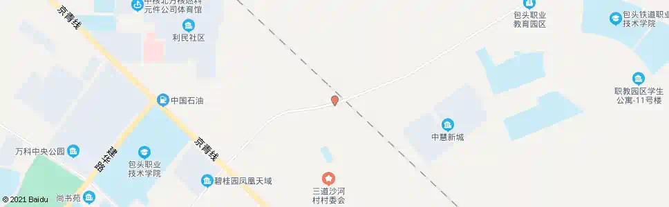 包头三道沙河村_公交站地图_包头公交_妙搜公交查询2025