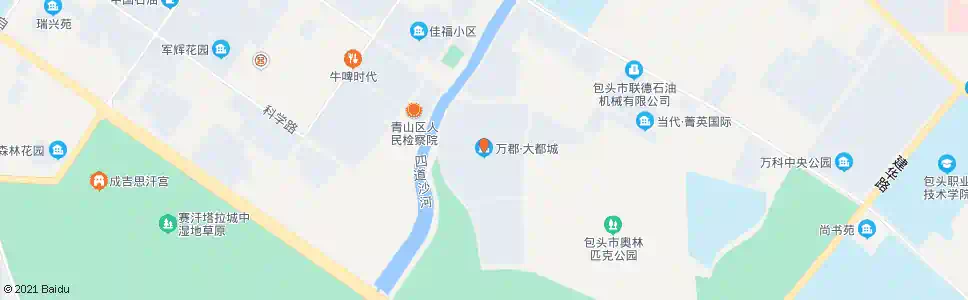 包头万郡大都城_公交站地图_包头公交_妙搜公交查询2025