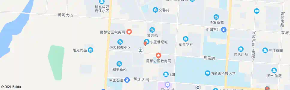 包头上元名府_公交站地图_包头公交_妙搜公交查询2025