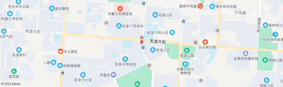 包头骨里香熟食友谊店_公交站地图_包头公交_妙搜公交查询2025