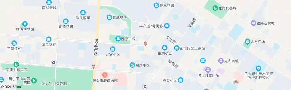 包头邻圃道_公交站地图_包头公交_妙搜公交查询2025