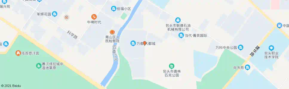 包头万郡大都城东门_公交站地图_包头公交_妙搜公交查询2025