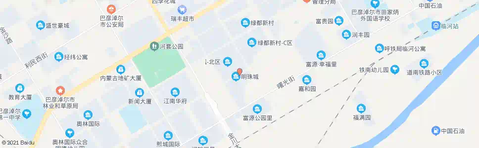 巴彦淖尔明珠城小区_公交站地图_巴彦淖尔公交_妙搜公交查询2025