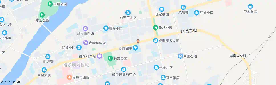 赤峰赤峰四中_公交站地图_赤峰公交_妙搜公交查询2025