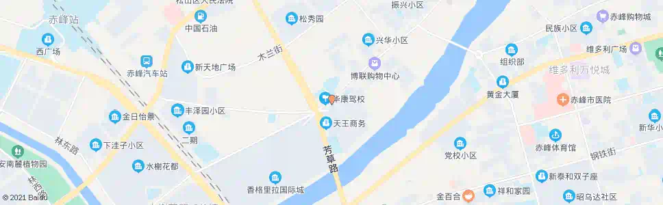 赤峰松山二小_公交站地图_赤峰公交_妙搜公交查询2025
