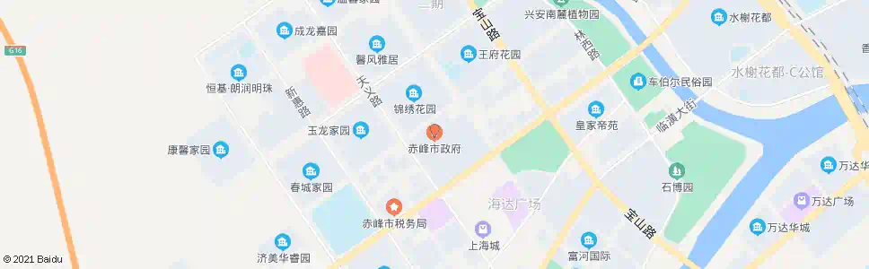 赤峰市政府_公交站地图_赤峰公交_妙搜公交查询2025