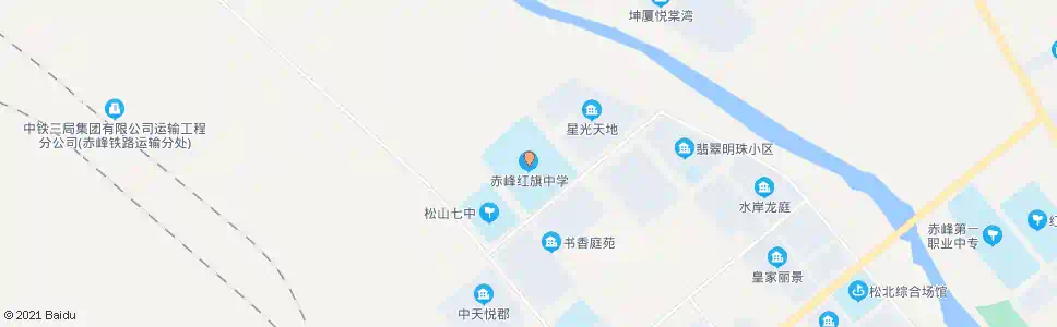 赤峰红旗中学_公交站地图_赤峰公交_妙搜公交查询2025