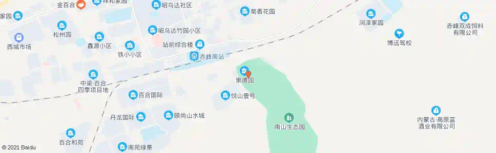 赤峰南山生态园(百强风机厂)_公交站地图_赤峰公交_妙搜公交查询2025