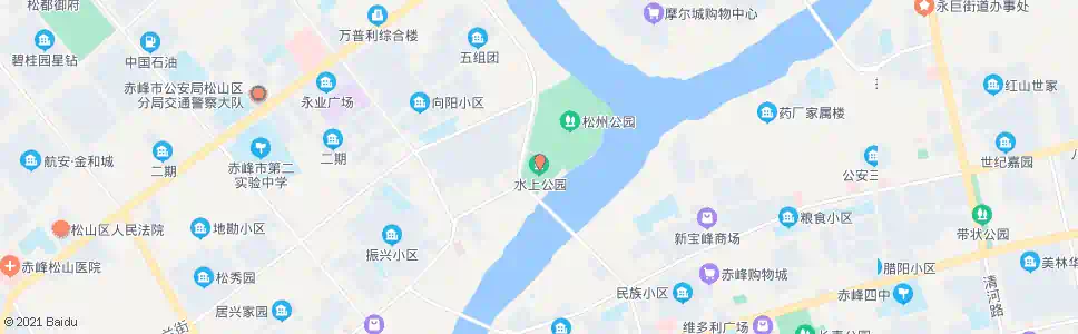 赤峰水上公园_公交站地图_赤峰公交_妙搜公交查询2025