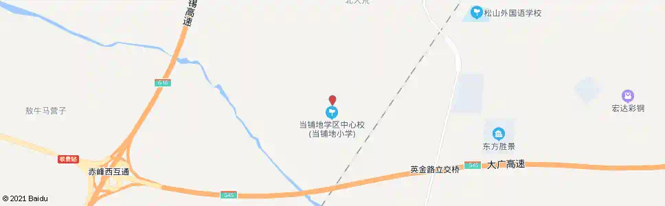 赤峰当铺地村_公交站地图_赤峰公交_妙搜公交查询2025