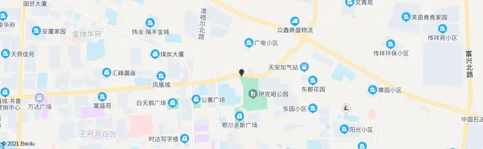 鄂尔多斯公园北门_公交站地图_鄂尔多斯公交_妙搜公交查询2025