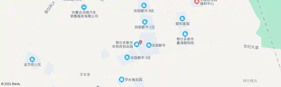 鄂尔多斯田园都市D区_公交站地图_鄂尔多斯公交_妙搜公交查询2025