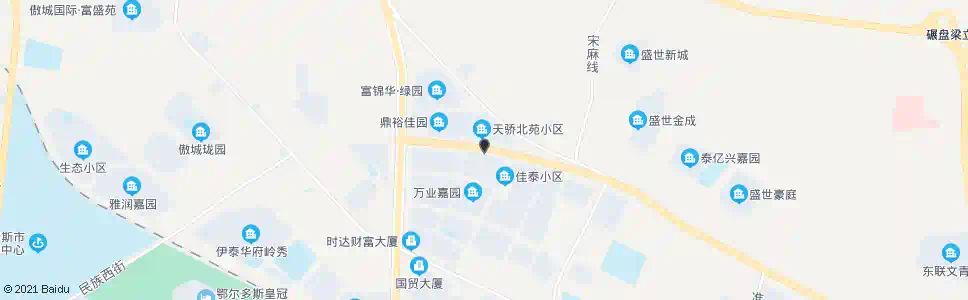 鄂尔多斯天骄北苑_公交站地图_鄂尔多斯公交_妙搜公交查询2025