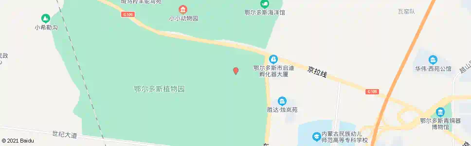 鄂尔多斯植物园_公交站地图_鄂尔多斯公交_妙搜公交查询2025