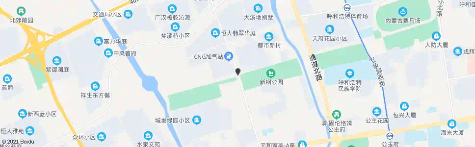 呼和浩特城发绿园东_公交站地图_呼和浩特公交_妙搜公交查询2025