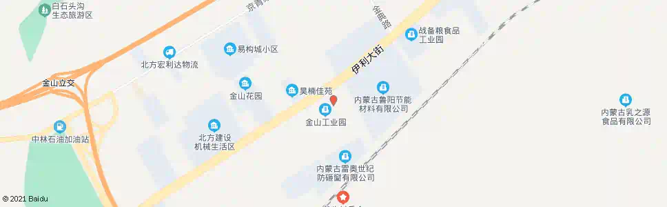 呼和浩特伊利园区西门_公交站地图_呼和浩特公交_妙搜公交查询2025