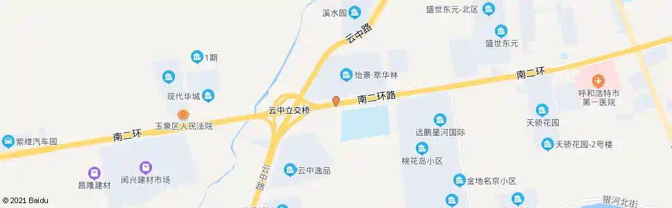 呼和浩特南营子_公交站地图_呼和浩特公交_妙搜公交查询2025