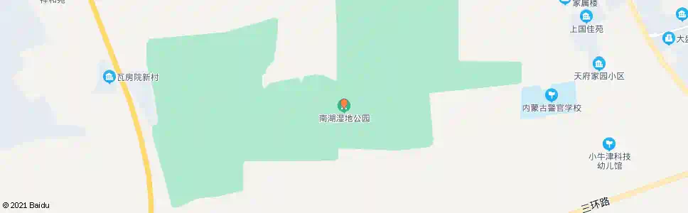 呼和浩特南湖湿地公园_公交站地图_呼和浩特公交_妙搜公交查询2025