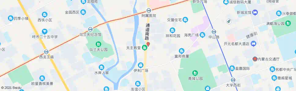 呼和浩特炼油厂第三加油站_公交站地图_呼和浩特公交_妙搜公交查询2025